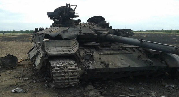 Rusiyanın iki tankı və bir piyada döyüş maşını məhv edilib – FOTO