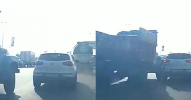 Bakıda yük maşını qəzaya səbəb oldu -ANBAAN VİDEO