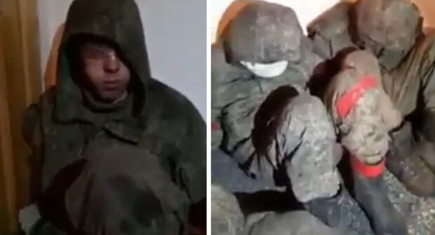 Ukrayna ordusu əsir götürülmüş rusiyalı əsgərlərin görüntülərini yaydı – VİDEO