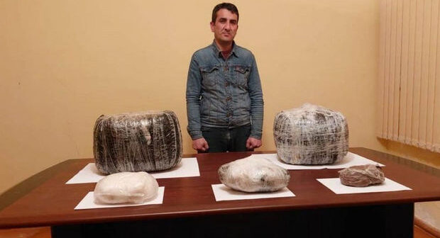 İrandan külli miqdarda narkotik vasitəni Azərbaycana keçirməyə çalışan şəxs saxlanıldı – FOTO