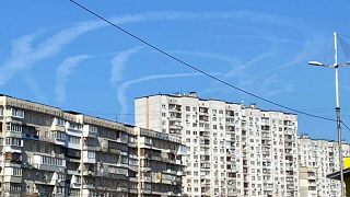 Kiyev səmasında düşmənin qanadlı raketi vuruldu (FOTO)