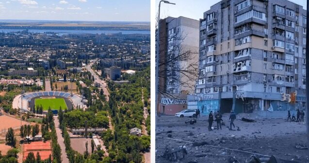 Ukrayna şəhərləri müharibədən əvvəl və indi… – Fotolar