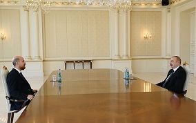 İlham Əliyev Bilal Ərdoğanı qəbul edib
