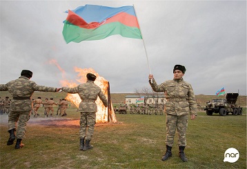 “Nar” Novruz bayramını azad edilmiş ərazilərdə əsgərlərlə qeyd etdi – FOTOLAR