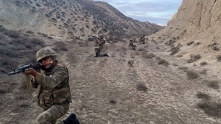 Hərbi hissədə taktiki təlim keçirildi (FOTO)
