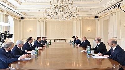 Prezident İtaliyanın xarici işlər və beynəlxalq əməkdaşlıq nazirini qəbul etdi