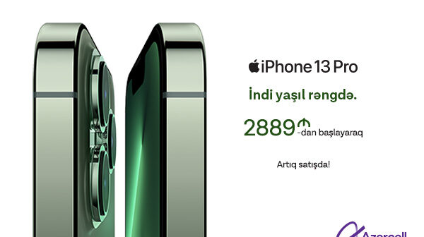 Azercell-dən yeni iPhone 13 modelləri alana 50GB internet paketi hədiyyə!