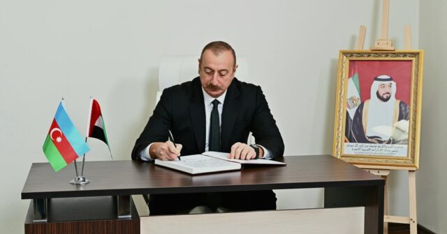 İlham Əliyev BƏƏ-nin prezidentinin vəfatı ilə əlaqədar başsağlığı verdi