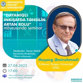 Rutqers Universitetinin professoru Mingəçevir Dövlət Universitetində seminar keçirib