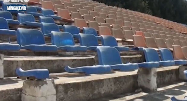 Mingəçevirdəki arena yararsız vəziyyətə düşüb – VİDEO