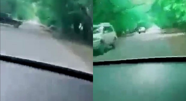 Qəbələ yolunda təhlükəli manevr edən “07” qəzaya səbəb oldu – VİDEO