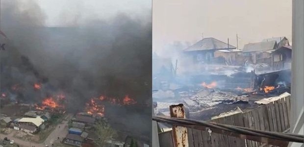 Rusiyada təbii fəlakət: yüzlərlə tikili yandı, aralarında uşaqlar olmaqla ölənlər var -VİDEO