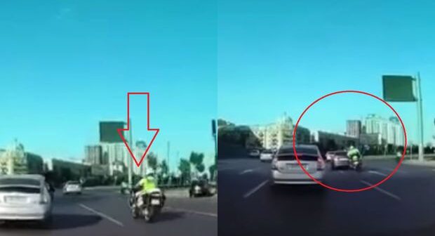 Bakıda YPX əməkdaşı motosikletlə qəzaya düşdü – ANBAAN VİDEO