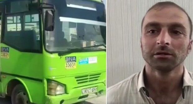 Narkotikin təsiri altında avtobusu idarə edən şəxs saxlanıldı – VİDEO
