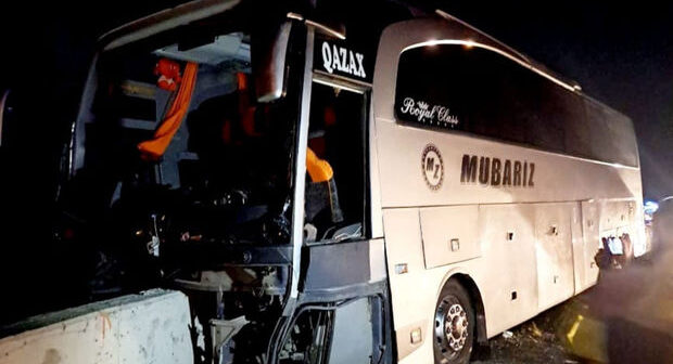 Məktəblilərin qəzaya düşdüyü avtobusun sürücüsü AÇIQLAMA VERDİ- VİDEO
