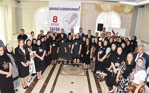 Şirvan şəhərində şəhid anaları ilə görüş keçirildi – Fotolar