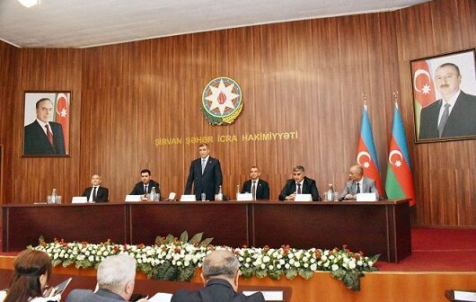 Şirvanda bu ilin altı ayında görülən işlər müzakirə edildi – Fotolar