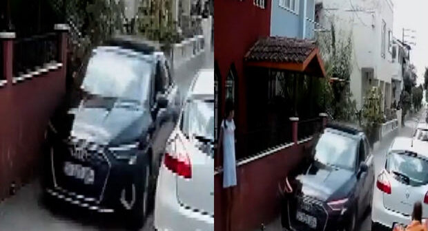 Türkiyədə uşaqların oynadıqları dar küçədə şütüyən avtomobil – ANBAAN VİDEO