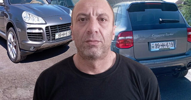 “Porsche”sində silah gəzdirən şəxs kriminal avtoritet imiş
