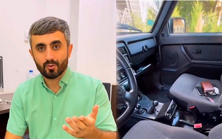 Nail Kəmərlinin avtomobilinə hücum olundu – Video