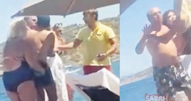 Bodrumda Diana Əhədpurla eks-deputat arasında dava – Video