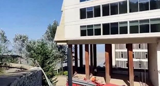 “Qalaaltı”nın yaxınlığındakı meşədə yanğınların söndürülməsinə helikopter cəlb edildi – VİDEO