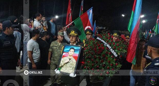 18 yaşlı şəhidimiz Amin Qəfərli II Fəxri Xiyabanda dəfn olunub – FOTO/VİDEO