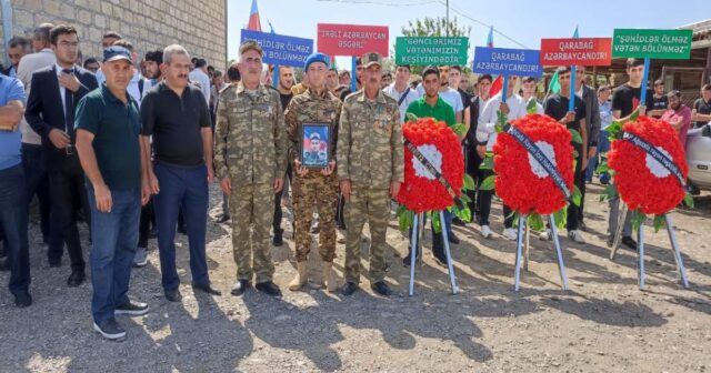 Şəhid gizir Seyfəddin Muradov Ağstafada dəfn edilib – FOTO