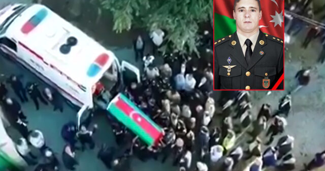 İsmayıllıda şəhidin qarşılanma mərasimində BÖYÜK İZDİHAM – VİDEO