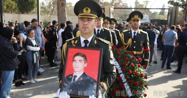 Şəhid Səbuhi Əhmədov İkinci Fəxri xiyabanda dəfn edilir-FOTO