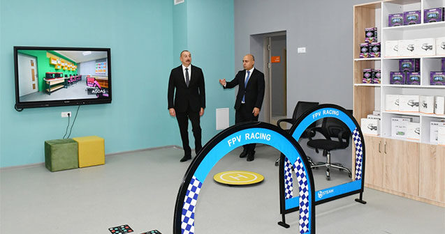 Prezident Saray qəsəbəsində yeni inşa edilən məktəblə tanış oldu -FOTO/VİDEO