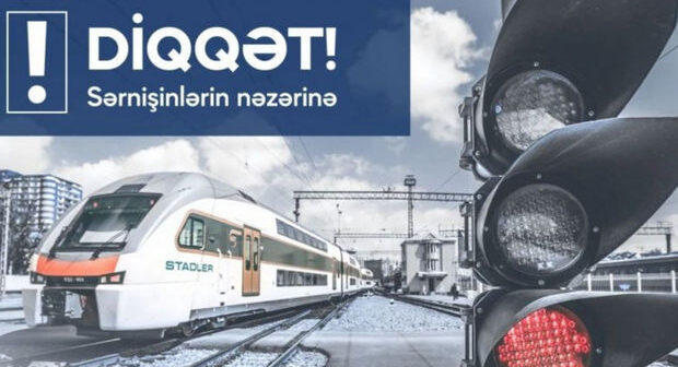 Bakı-Sumqayıt qatarının hərəkət qrafiki müvəqqəti dəyişdirilir – FOTO