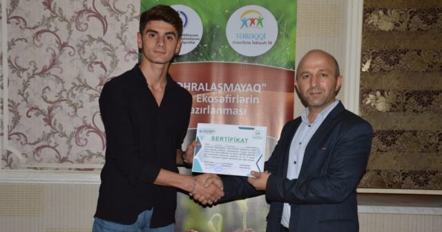 Masallıda gənc eko-səfirlərin hazırlanması təlimləri başa çatıb – FOTOLAR