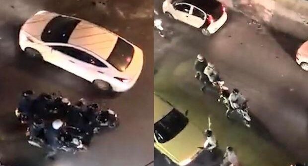 Tehranda əhali repressiv qüvvələri daş-kəsəklə qovur – VİDEO