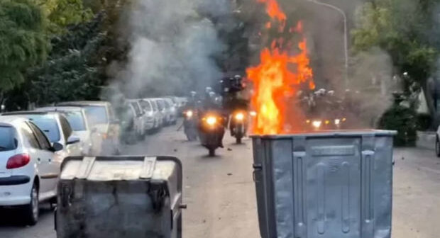 Təbriz savaş meydanını xatırladır: Təqib olunan gənclər, gözyaşardıcı qazdan istifadə edən polislər – VİDEO