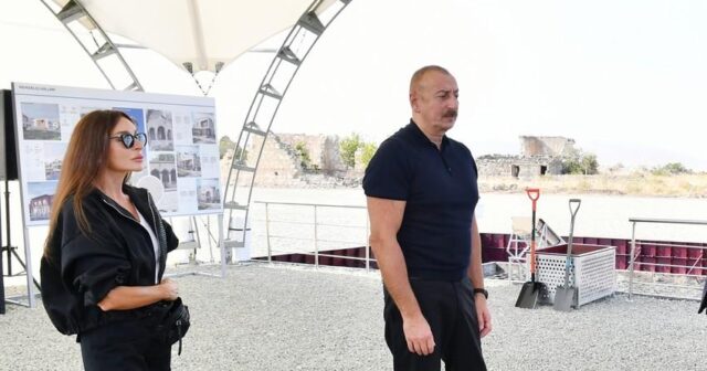 Prezident və birinci xanım Zəngilan Beynəlxalq Hava Limanında yaradılan şəraitlə tanış olub