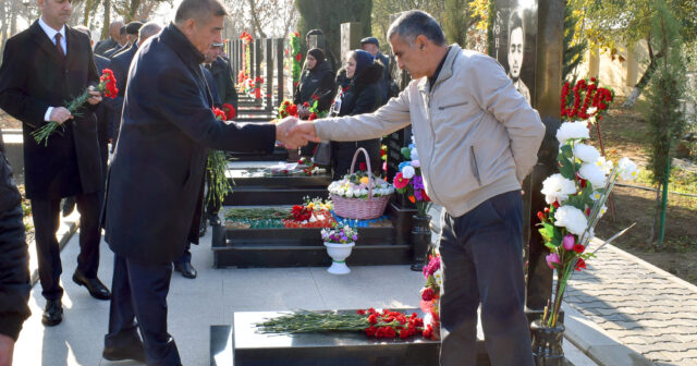 Şəhid Əliyev Elçinin şəhadətinin birinici ildönümü keçirilib