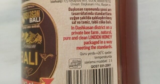 Bu bal saxta imiş – İstehsalçı məsuliyyətə cəlb olundu