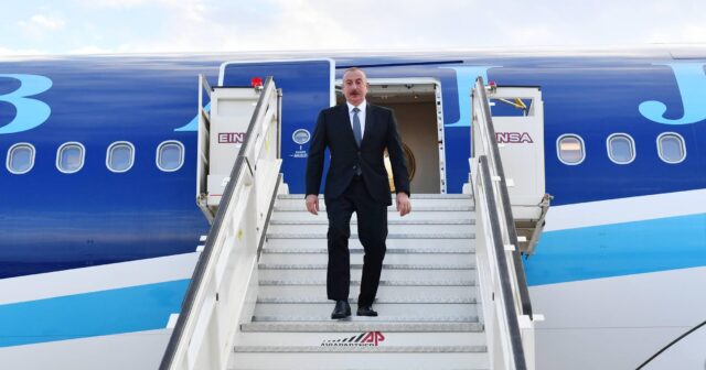 Prezident İlham Əliyev Albaniyaya dövlət səfərinə gedib