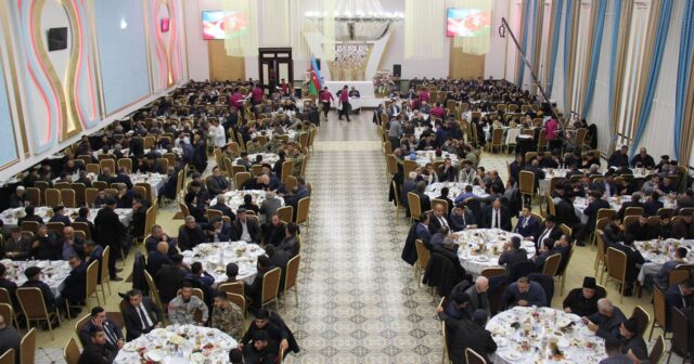 Masallıda Zəfər Günü münasibətilə ehsan süfrəsi təşkil edildi