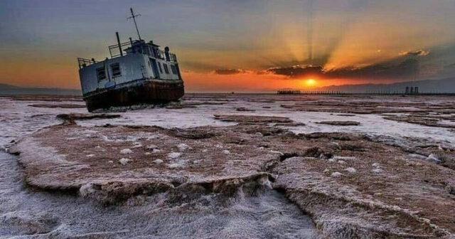 URMU GÖLÜ QURUYUB BU QƏDƏR QALDI
