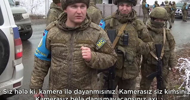 Sülhməramlılar azərbaycanlı jurnalistlərə mane olmaq istədi – Video