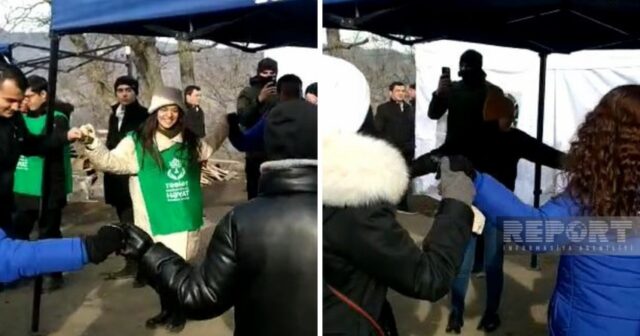 Şuşa-Xankəndi yolunda etiraz aksiyasının iştirakçıları “Yallı” rəqsini oynayıblar – VİDEO