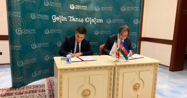 YUNUS ƏMRƏ İNSTİTUTU İLƏ NİZAMİ GƏNCƏVİ FONDU ARASINDA MEMORANDUM İMZALANIB