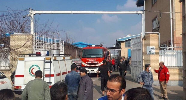 İranda boya zavodunda güclü partlayış oldu