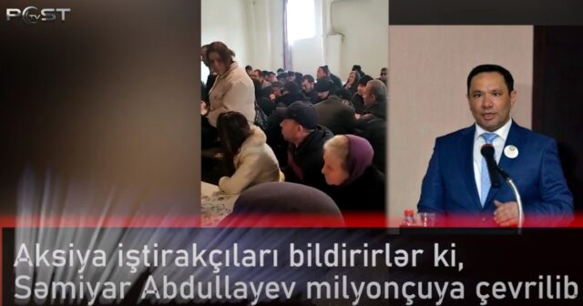 GÖZDƏN ƏLİLLƏR CƏMİYYƏTİNİN ÜZVLƏRİ ETİRAZ AKSİYASI KEÇİRİR-VİDEO