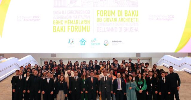 “Şuşa ili çərçivəsində Azərbaycan və İtalyan gənc memarların Bakı Forumu”nun rəsmi açılış mərasimi baş tutub (FOTO)