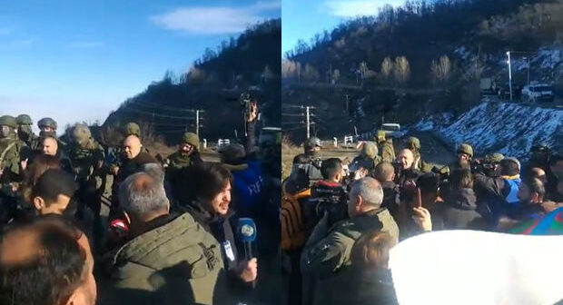 MÜLKİ AZƏRBAYCANLILAR LAÇIN YOLUNU BAĞLADI