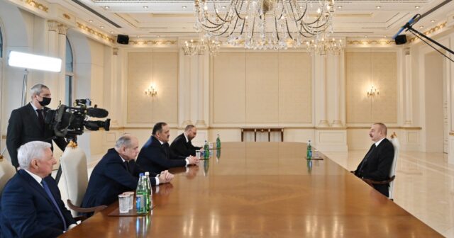 İlham Əliyev Dağıstanın rəhbərini qəbul etdi