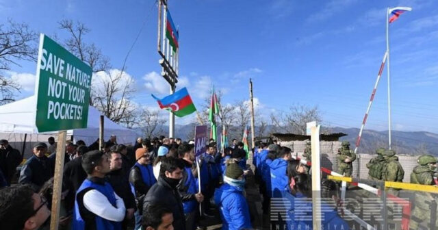 Xankəndi-Laçın yolunda keçirilən etiraz aksiyası bir həftədir davam edir – CANLI YAYIM